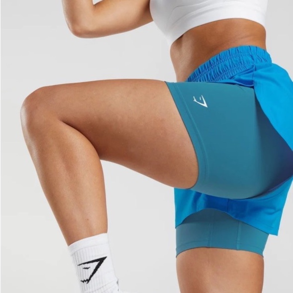 Gymshark Blue Women's Athletic Shorts